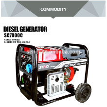 7KW CE certificado portátil Baja ruido diesel generador de energía 5kw generador diesel precio